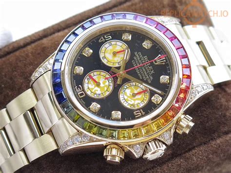 replica rolex cosmograph daytona rainbow watch|rolex rainbow 2021 price.